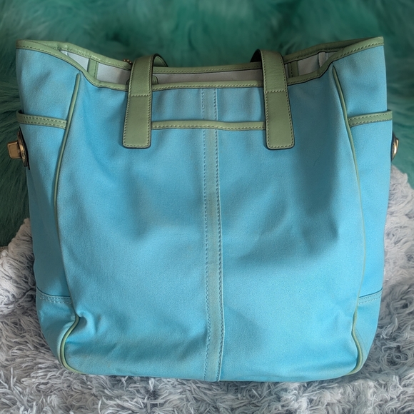 Coach Blue Vintage Graphic Tote LTD Edition Good Used Condition - Picture 7 of 11